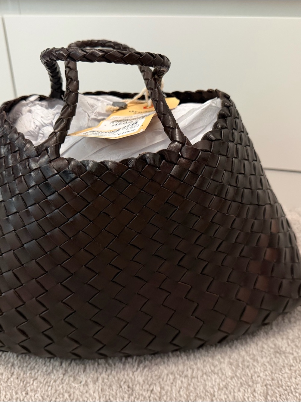 Dragon Diffusion Woven Tote Bag - Dark Brown - Picture 4 of 10